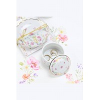 Μπιζουτιέρα από πορσελάνη pink fleur