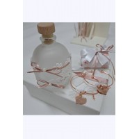 Πακέτο Βάπτισης λευκό με λεπτομέρειες ροζ-χρυσό