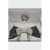 Πακέτο βάπτισης με θέμα ζωάκια του δάσους σε λαδί αποχρώσεις