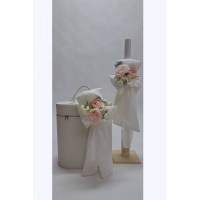 Πακέτο βάπτισης με θέμα ροζ παιώνια