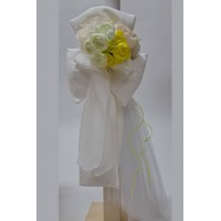 Πακέτο βάπτισης για κορίτσι με κίτρινα λουλούδια 