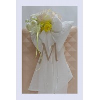 Πακέτο βάπτισης για κορίτσι με κίτρινα λουλούδια 