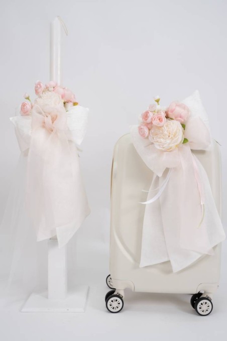 Πακέτο Βάπτισης για κορίτσι με θέμα λουλούδια