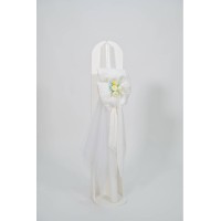 Βαπτιστικό πακέτο για κορίτσι λευκό με λουλουδάκια