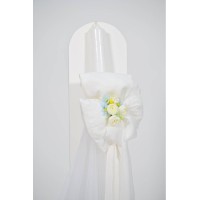 Βαπτιστικό πακέτο για κορίτσι λευκό με λουλουδάκια