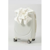 Πακέτο βάπτισης ιβουάρ με εντυπωσιακούς φιόγκους λουλούδι Lina Baby