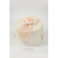 Πακέτο βάπτισης σε σομόν αποχρώσεις Lina Baby