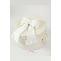 Πακέτο βάπτισης ιβουάρ με εντυπωσιακούς φιόγκους Lina Baby 