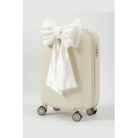 Πακέτο βάπτισης ιβουάρ με εντυπωσιακούς φιόγκους Lina Baby 