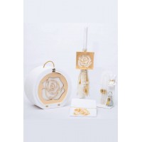 Σετ βάπτισης κορίτσι με θέμα Ρόδο Plexiglass.