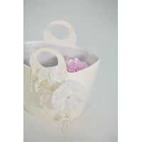 Πακέτο βάπτισης λευκό με πέρλες