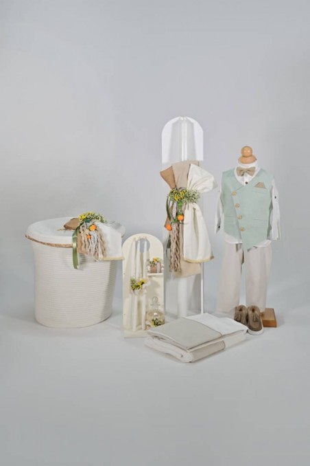 Πακέτο βάπτισης με θέμα το πορτοκάλι 