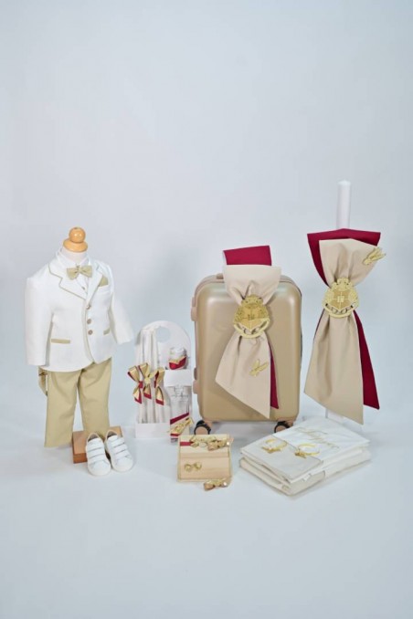 Πακέτο Βάπτισης εμπνευσμένο από τον μαγικό κόσμο του Χάρι Πότερ σε μπορντό και μπεζ αποχρώσεις