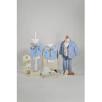 Πακέτο Βάπτισης  για αγόρι Floral