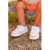 Sneaker λευκό με μπεζ λεπτομέρειες Mayoral