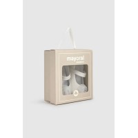 Παπουτσάκι αγκαλιάς λευκό με διακριτικό γκλίτερ  Mayoral 