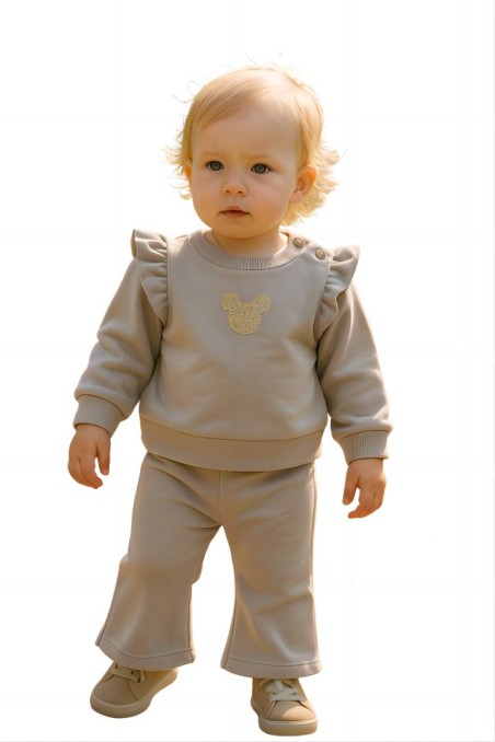 Βρεφικό σετάκι φόρμας βελουτέ Serafino