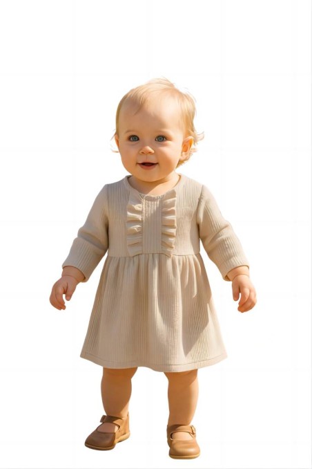 Βρεφικό φορεματάκι εκρού Serafino 