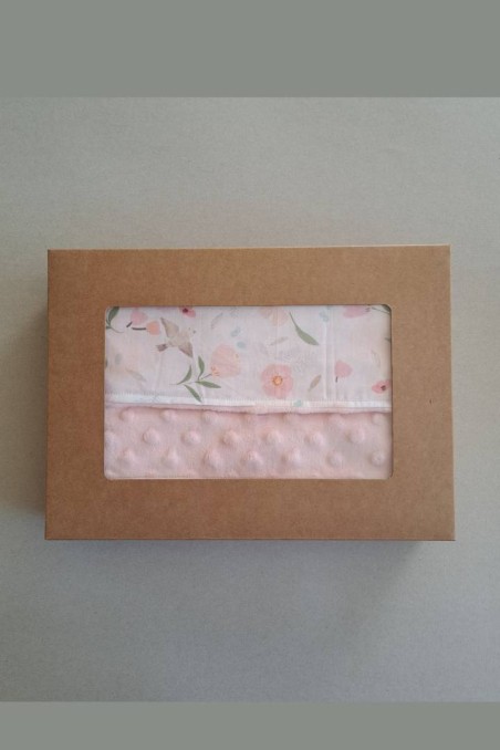 Βρεφική κουβερτούλα αγκαλιάς ροζ 