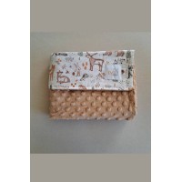 Βρεφική κουβερτούλα αγκαλιάς καφέ 